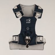 PAW - S (4-8 кг) Step-in Guardian Harness за кучета с отразяваща мрежа - Rock Grey - Черен обсидианов талисман