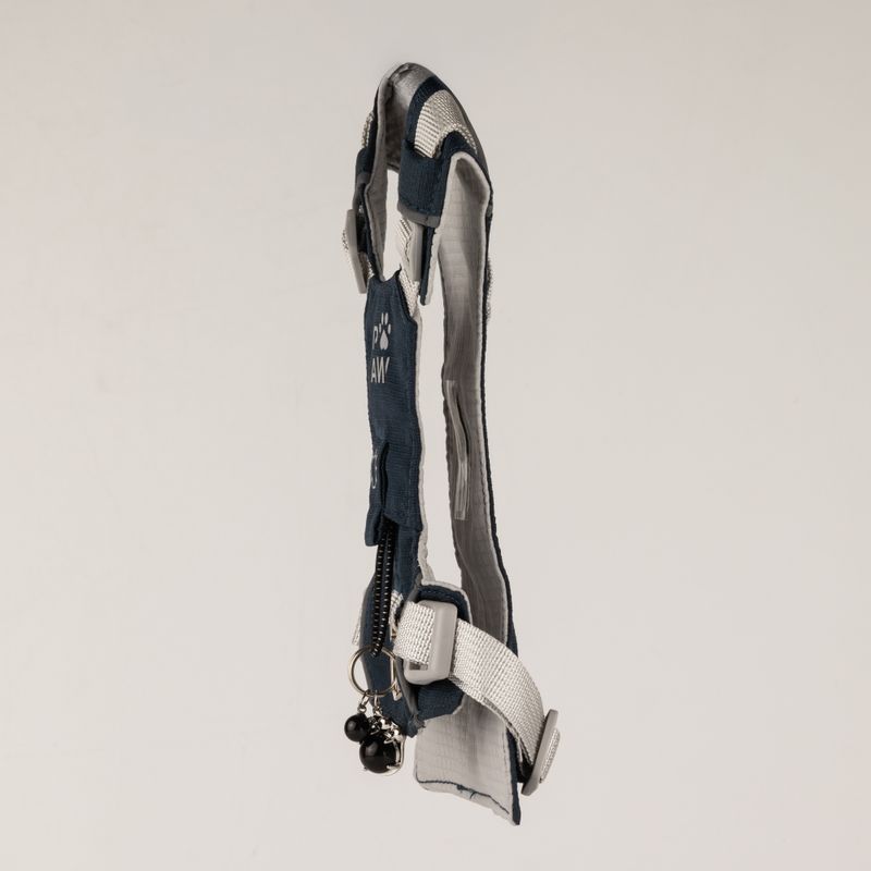 PAW - S (4-8 кг) Step-in Guardian Harness за кучета с отразяваща мрежа - Rock Grey - Черен обсидианов талисман