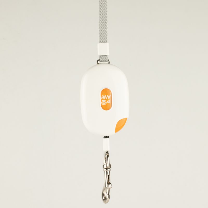 Повод за домашни любимци Paw Pet Leash - Pocket Pod - Бял - 1.5 м