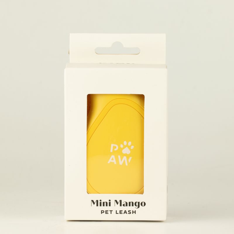 Поводник Paw Pet - мини манго - жълт - 3 м
