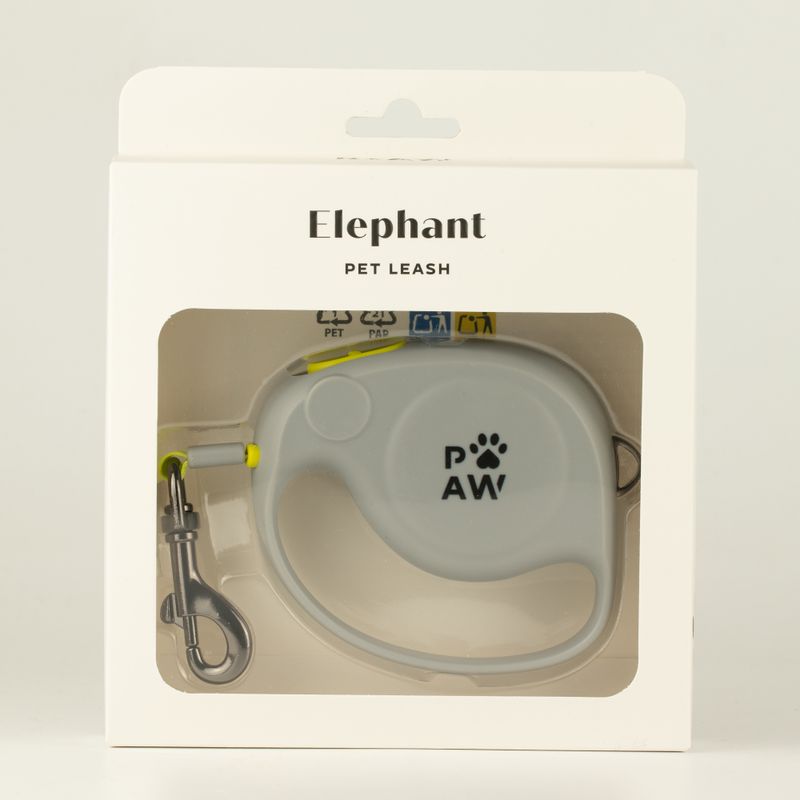 Paw Pet Leash - слонова каишка - сива - 2 м