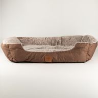 Легло за лапи - Малко плюшено кафяво Теди - 60x45x17 см