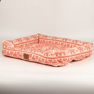 Легло за лапи - Късметлив слон - Червено 60x50x14 см