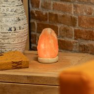 Качествена USB лампа от натурална сол - 11.5 см (мулти)