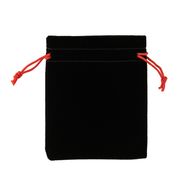 Качествена кадифена торбичка - черна 10x12 см