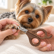 PAW Инструменти за груминг - Полукръгла ножица за нокти - Орех - Неръждаема стомана (304)