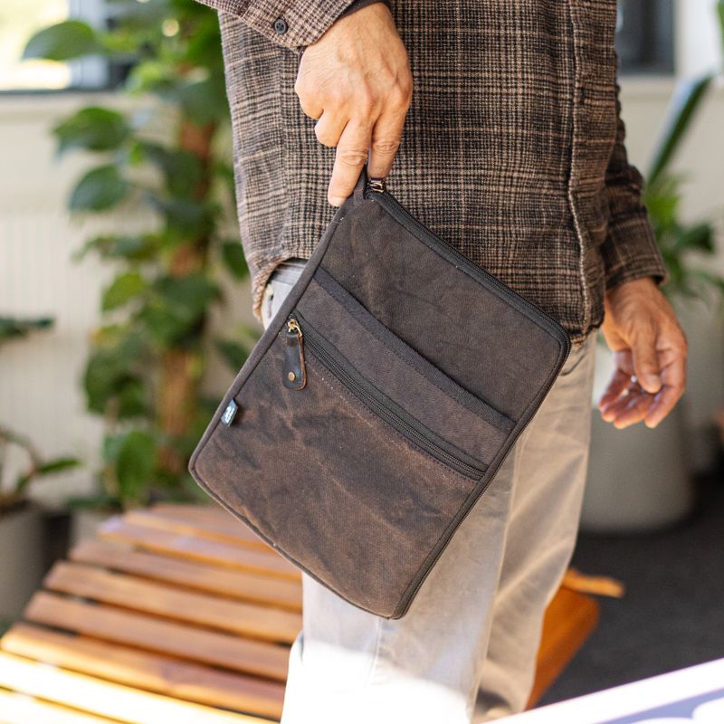 Калъф за Таблет от Изпран Памук - Графит