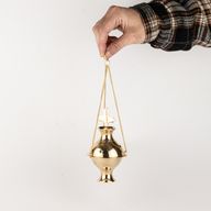 Висяща месингова горелка за тамян – Кръст