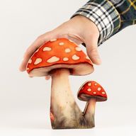 Дървени Стайни Растения - Средна Гъба Червена Шапчица