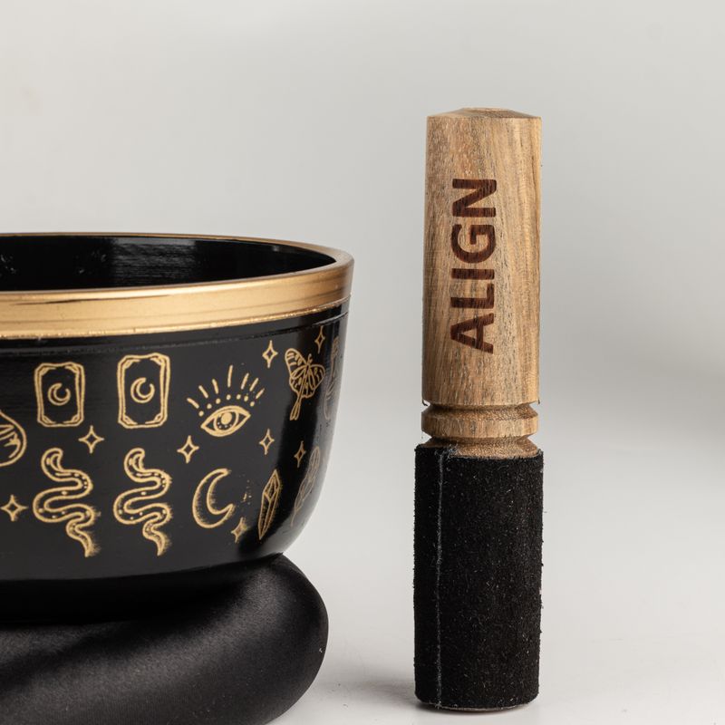 ALIGN - Комплект черна пееща купа - 15x7.5см