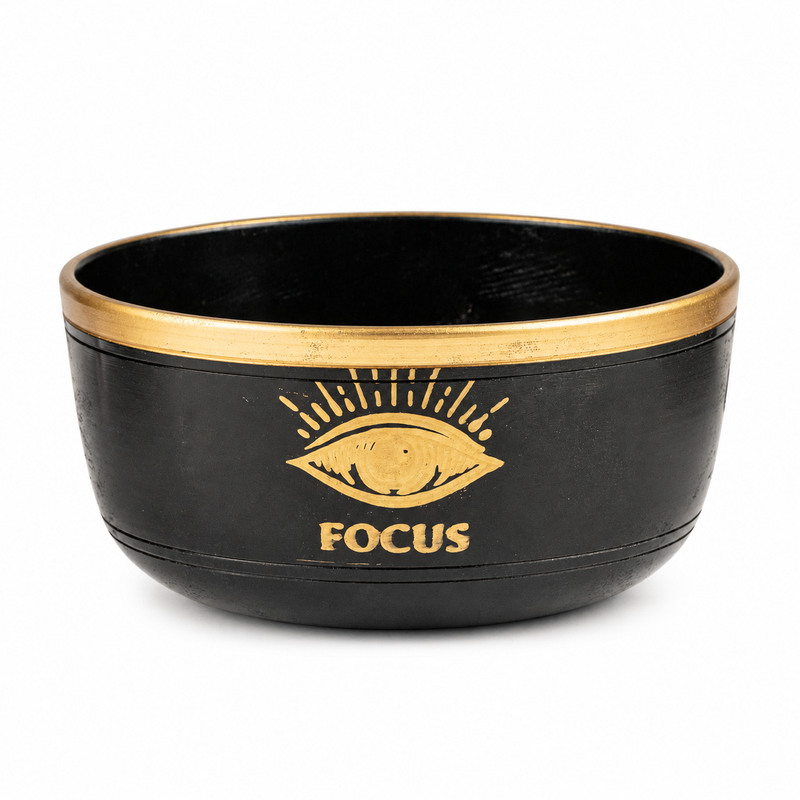 FOCUS - Комплект черна пееща купа - 15x7.5 см
