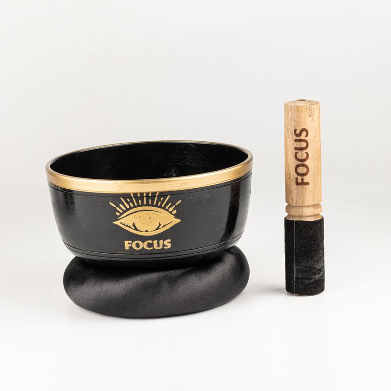 FOCUS - Комплект черна пееща купа - 15x7.5 см