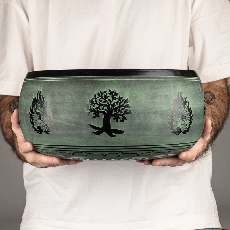 Огромна Пееща Купа - Sage - 32x15см - Дизайн 3