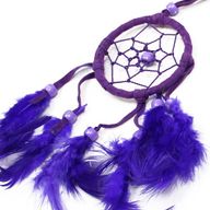 Bali Dreamcatchers - Малък кръгъл - Тюркоазено/Розово/Лилаво