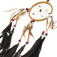 Bali Dreamcatchers - Среден кръг - крем/кафяв/шоколадов