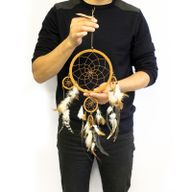 Bali Dreamcatchers - Среден кръг - крем/кафяв/шоколадов