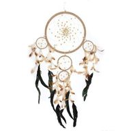 Bali Dreamcatchers - Голям кръгъл - крем/кафе/шоколад