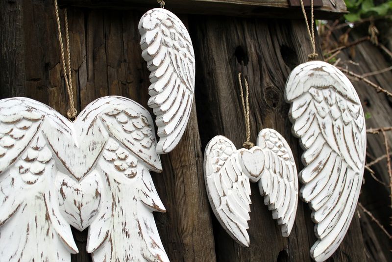 Ръчно изработено малко ангелско крило - 18 см